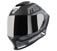 Bogotto Phantom Codex Casque en fibre de verre, Noir/Gris/Blanc, Taille S (55/56)