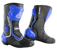 Bogotto Race-X Bottes de moto, schwarz/blau/weiß, 42 | Conçu pour une conduite sportive