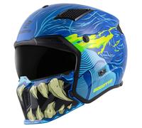 Bogotto Radic Bestia 22.06 Casque, bleu/noir/jaune, Taille 2XL