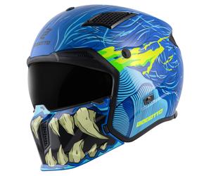 Bogotto Radic Bestia 22.06 Casque, noir-bleu-jaune, taille 2XL pour homme