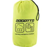 Bogotto Rain Kit Combinaison de pluie de moto deux pièces, noir-jaune, taille L pour homme