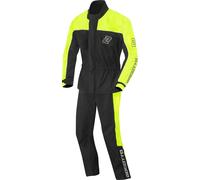 Bogotto Rain Kit Combinaison de pluie de moto deux pièces, noir/jaune, Taille S