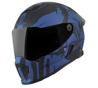 Bogotto Rapto Demon Casque, Bleu Mat, M