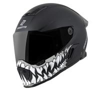 Bogotto Rapto Jaws Casque, Noir/Gris mat, Taille 2XL