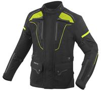 Bogotto Shado Veste textile de moto imperméable laminée 2en1, noir/néon, Taille XL