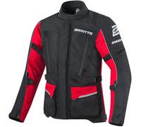 Bogotto Tampar Tour Veste textile de moto imperméable, noir-rouge, taille XL pour homme