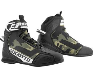 Bogotto Tokyo Camo perforé Chaussures de moto, Camouflage, Taille 38