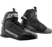 Bogotto Tokyo perforé Chaussures de moto, noir, 42