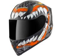 Bogotto V128 Naga Casque, noir-orange, taille XL pour homme