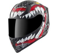 Bogotto V128 Naga Casque, noir-rouge, taille 2XL pour homme
