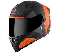 Bogotto V128 Strada Casque, Schwarz Matt/Orange, 2XL
