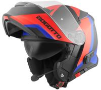 Bogotto V271 BT Zabu Casque Bluetooth, noir-rouge-bleu, taille S pour homme