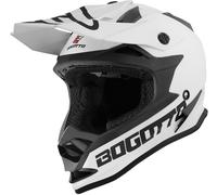Bogotto V321 Solid Casque de motocross, blanc, taille L pour homme