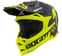 Bogotto V321 Soulcatcher Casque de motocross, noir-jaune, taille L pour homme