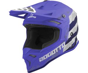Bogotto V337 Wild-Ride casque croisé, bleu/noir/blanc, Taille L