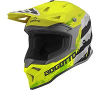Bogotto V337 Wild-Ride casque croisé, noir-blanc-jaune, taille XL pour homme
