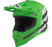 Bogotto V337 Wild-Ride casque croisé, Vert/Noir/Blanc, Taille M