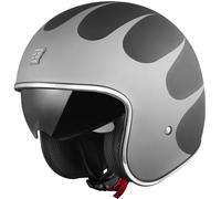 Bogotto V537 Wogi Casque jet, noir-argent, taille XS pour homme
