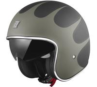 Bogotto V537 Wogi Casque jet, noir-vert, taille XS pour homme