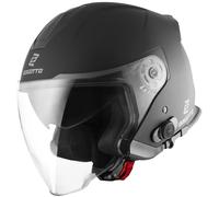 Bogotto V586 BT Casque Bluetooth Jet, Noir mat, Taille XS