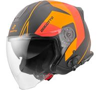 Bogotto V586 Detri BT Casque Bluetooth Jet, noir/orange, Taille XS