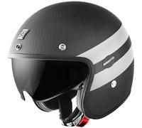 Bogotto V587 Crono Carbon Casque jet, noir-blanc, taille XL pour homme