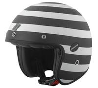 Bogotto V587 Scacchi Carbon Casque jet, noir-blanc, taille XS pour homme
