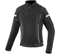 Bogotto Vysio imperméable 3in1 dames moto textile veste, Noir/Blanc, Taille M