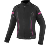 Bogotto Vysio imperméable 3in1 dames moto textile veste, noir/rose, Taille S