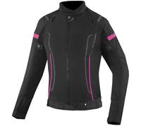 Bogotto Vysio imperméable 3in1 dames moto textile veste, noir/rose, Taille XS