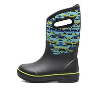 BOGS Bottes de pluie imperméables classiques unisexes pour enfants, Imprimé Mountain Geo Couleur noire, 7 Little Kid