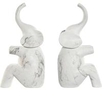 Bogstøtte Home ESPRIT résine éléphant 14,5 x 9 x 29,5 cm