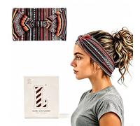 Boh Bandeaux pour femme, doux et vintage, cachemire africain, large et | Bandanas africains élastiques antidérapants pour yoga, course à pied, sport, entraînement, gym, grand turban en coton noué