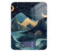 BOH Mountain Scene Petite balance alimentaire facile à nettoyer 5 kg/5 g avec 4 unités pour la cuisson des régimes et rôtir (piles non incluses)
