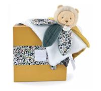 DOUDOU ET COMPAGNIE - Doudou Lion Jaune avec Pétales - Boîte Cadeau - 27 Cm - Collection Boh'aime - Idée Cadeau de Naissance Fille et Garçon - Garantie Doudou Perdu - DC4025