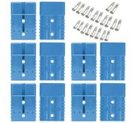 Bohaner Anderson Connecteur 50 A 24 V/600 V Batterie à Déconnexion rapide Connecteur modulaire Connecteurs d'alimentation Anderson Plug Kit de prise rapide (bleu 50 A)