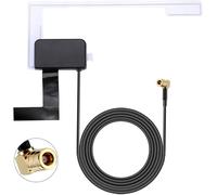 Bohaner Antenne DAB pour voiture SMB à angle droit - En verre - Support de pare-brise - Antenne 3 m pour Blaupunkt Pioneer AN-DAB1 Clarion Kenwood Alpine JVC