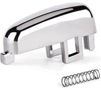 Bohaner Bouton de frein à main en alliage pour frein à main de rechange avec bouton poussoir de frein à main pour Vauxhall Opel Mokka 2012-2018 (argenté)