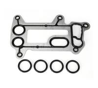 Bohaner Joint de boîtier de refroidisseur d'huile moteur avec joint torique - Kit de joint de boîtier de filtre à huile en alliage d'aluminium - Kit de joint de boîtier de filtre à huile 11427802114