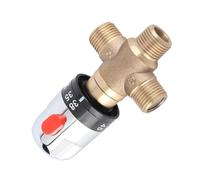 Bohaner Mitigeur thermostatique 3 voies en laiton massif G1/2" - Robinet de contrôle de la température pour système de douche pour lavabo, bidet, douche