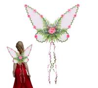 Bohany Ailes de fée pour filles - Ailes de libellule avec vrilles - Décorations de festival pour cosplay, maquillage, spectacle sur scène, fête de fierté, jardin et Noël