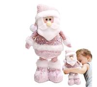 Bohany Bonhomme de neige décoratif en peluche - Adorable bonhomme de neige rétractable en peluche avec chapeau jouet décoratif pour sol, chambre, cheminée, porte - fêtes de Noël décoration maison