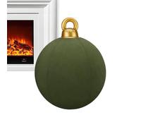 Bohany Boules De Noël Gonflables | Décorations Flockées De 60 Centimètres,Ornements Géants Gonflables en PVC | pour Maison Bureau Fête Jardin Intérieur Extérieur Pelouse Terrasse