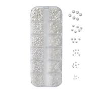 Bohany Breloque pour ongles | perles décoratives pour ongles - texture tridimensionnelle avec perles mélangées pour voyage, maison, extérieur, école - Idéal pour filles, amies, sœurs, copines et