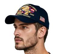 Bohany Chapeau Fête Nationale Américaine - Casquette Baseball Patriotique Royal 250e Anniversaire,Couvre-Chef Unisexe pour Les Jours Sport Randonnée Pêche Course Vacances