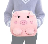 Bohany Chauffe-pieds thermique en peluche 3 niveaux - Coussin chauffant en forme d'animal - Chauffe-pieds 2 en 1 voyage hiver usage quotidien climat froid