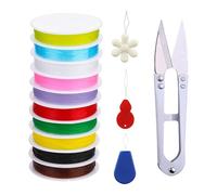 Bohany Cordon élastique pour bracelet, cordon élastique pour bracelet - Fil pour cordon élastique de 1,0 mm | Corde pour fabriquer des bracelets ronds, fil de cordon élastique de