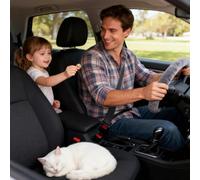 Bohany Couvre-volant thermique, protecteur en peluche de 26 cm | housse de volant souple antidérapante pour femmes - pour hommes et filles intérieurs d'hiver pour voiture