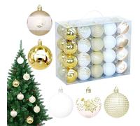 Bohany Décoration de Noël - Pendentif coloré festif,boules anti-rupture pour sapin de Noël | Pour intérieur seuils de cour jardin fêtes patio porche mariage