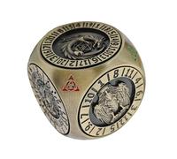 Bohany Dés rotatifs, set de dés polycédriques rotatifs métalliques avec boîte magnétique - Fournitures portables pour réunions familiales et bars, divertissements - Pour divertissement, compétition